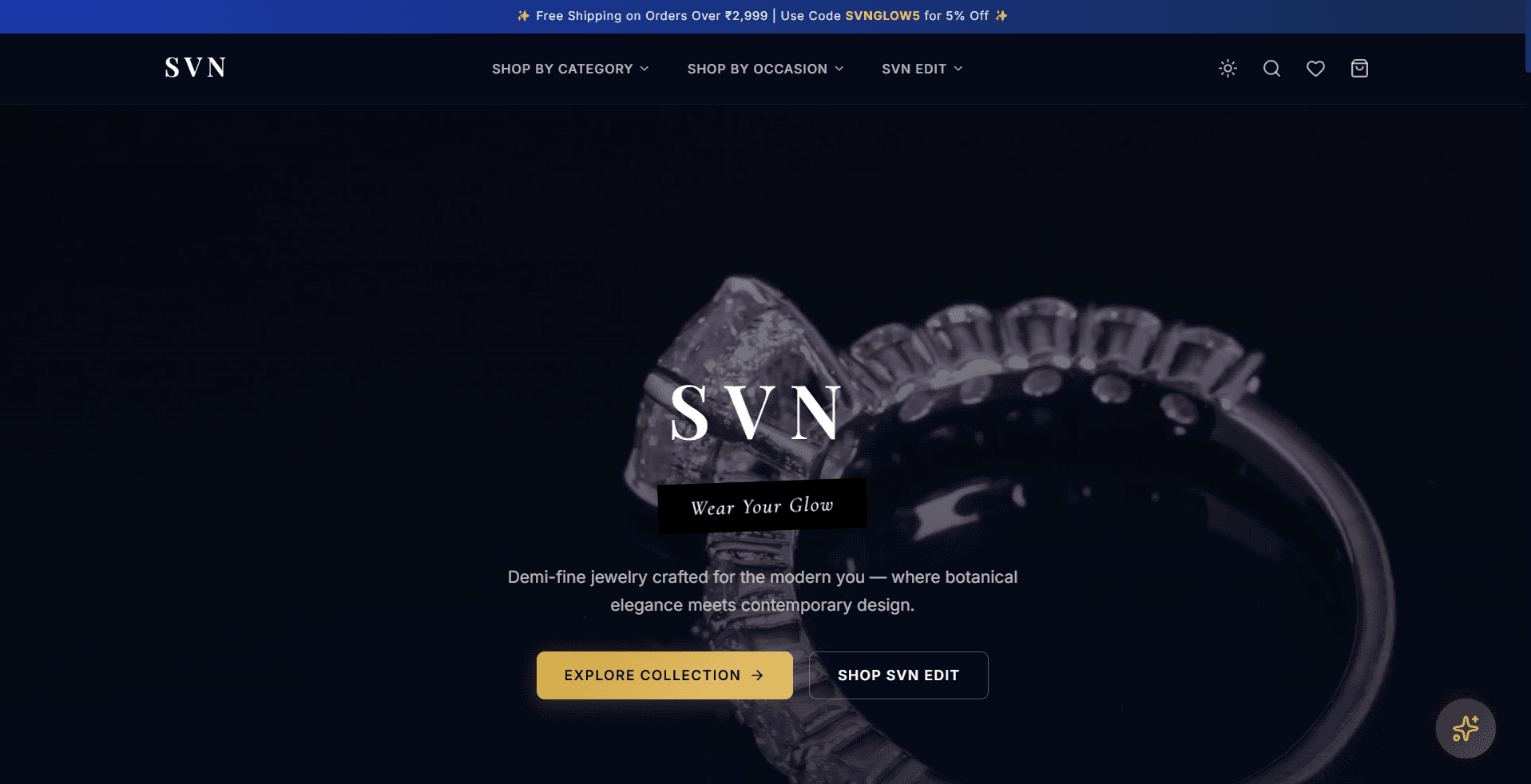 SVN Jewellery — AI-Powered Full-Stack E-Commerce Platform screenshot
